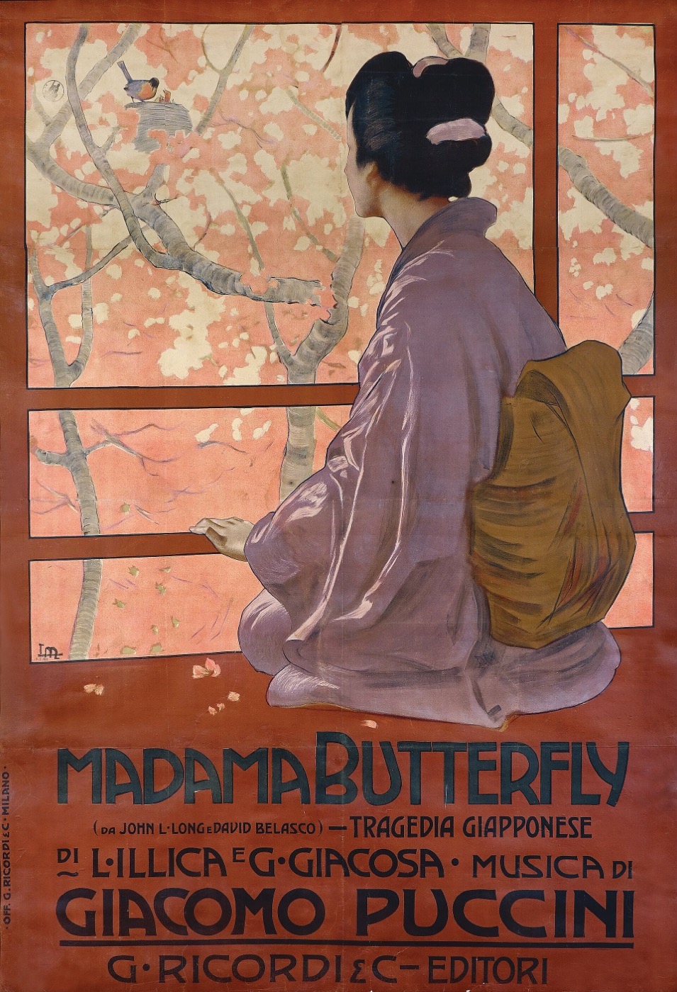 1904 poster for Puccini's Madama Butterfly by Leopoldo Metlicovitz