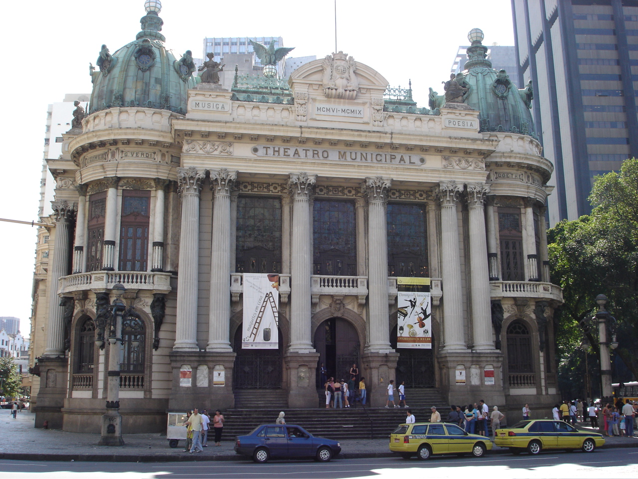 Exterior of the Theatro Municipal in Rio de Janeiro